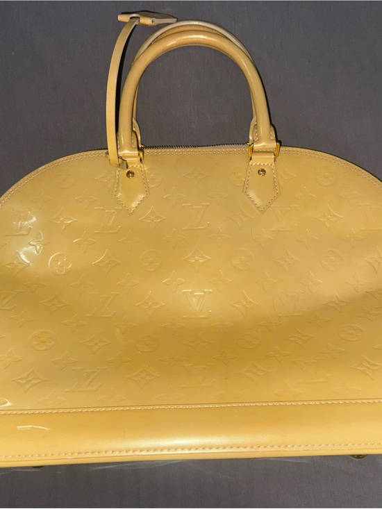 Louis Vuitton Handbags - Louis Vuitton Yellow Vernis Alma Handbag